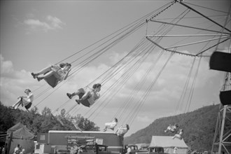 Carnival Ride, Bellows Falls, Vermont, USA, Jack Delano for Farm Security Administration, August 1941