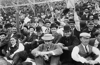 Crowd at Baseball Game, New York Giants versus Chicago Cubs, Polo Grounds, New York City, New York, USA, Bain News Service, October 8, 1908