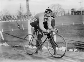 Leon Georget, French Racing Cyclist, Portrait, Bain News Service, 1909