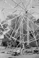 Ferris Wheel, Central Iowa 4-H Club Fair, Marshalltown, Iowa, USA, Arthur Rothstein for Farm Security Administration, September 1939