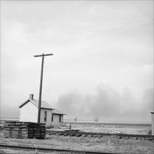 Approaching Dust Storm, Randall County, Texas, USA, Arthur Rothstein for Farm Security Administration, April 1936