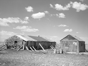 Sod House on Sub-Marginal Land, Pennington County, South Dakota, USA, Arthur Rothstein for Farm Security Administration, May 1936
