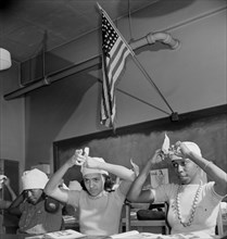 Students in First Aid Class, Banneker Junior High School, Washington DC, USA, Marjorie Collins for Farm Security Administration, March 1942