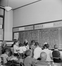 Students in Elementary School Classroom, Washington DC, USA, Marjorie Collins for Farm Security Administration, March 1942