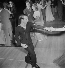 Sailor Jitterbugging at Senior Prom, Greenbelt, Maryland, USA, Marjorie Collins for Farm Security Administration, June 1942