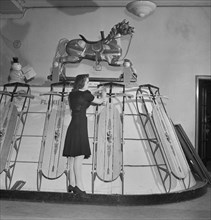 Toy Department Display at during Week Before Christmas, R. H. Macy and Company, New York City, New York, USA, Marjorie Collins for Office of War Information, December 1942