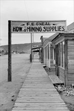 Board Sidewalk, Goldfield, Nevada, USA, Arthur Rothstein for Farm Security Administration (FSA), March 1940