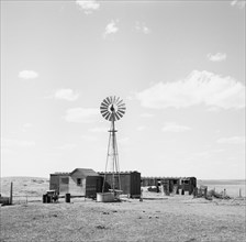 Freight Car Home, Box Butte County, Nebraska, USA, Arthur Rothstein for Farm Security Administration (FSA), May 1936