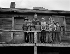 Family Whose Farm has been Optioned by Resettlement Administration, Oneida County, Idaho, USA, Arthur Rothstein for Farm Security Administration (FSA), May 1936
