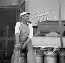 Optimistic Farmer in Drought Area, North Dakota, USA, Arthur Rothstein for Farm Security Administration (FSA), July 1936