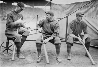 Hank Gowdy, Lefty Tyler, Joey Connolly, Major League Baseball Players, Boston Braves, Portrait, Bain News Service, 1914