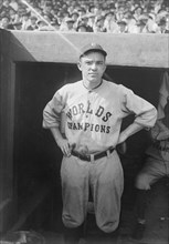 Joe Evans, Major League Baseball Player, Cleveland Indians, Portrait, Bain News Service, 1921