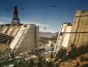 Shasta Dam under Construction, California, USA, Russell Lee, June 1942