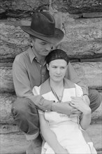 Farmer and Wife, Pie Town, New Mexico, USA, Russell Lee, June 1940