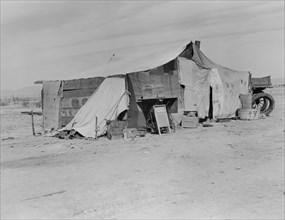 Home of Dust Bowl Refugee, Imperial County, California, USA, Dorothea Lange for Farm Security Administration, March 1937