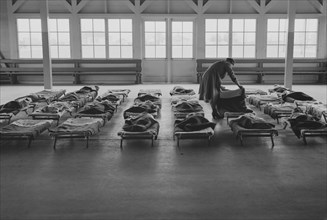 Nap Time for Migrant Children in Nursery School at Migrant Camp, Shafter, California, USA, Dorothea Lange for Farm Security Administration, February 1939
