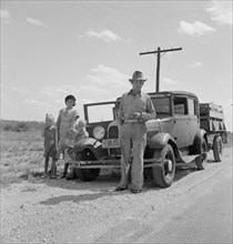 Migrant Oil Worker and Family, near Odessa, Texas, USA, Dorothea Lange for Farm Security Administration, May 1937