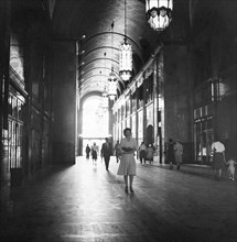 Lobby of Fisher Building, Detroit, Michigan, USA, Arthur S. Siegel for Office of War Information, July 1942