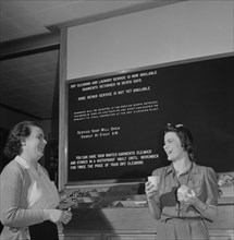 Two Women Eating Hotdogs, Idaho Hall, Arlington Farms, a Residence for Women who work in Government during War, Arlington, Virginia, USA, Esther Bubley for Office of War Information, June 1943