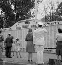 List of County Boys who have gone off to War, Gallipolis, Ohio, USA, Arthur S. Siegel for Office of War Information, June 1943