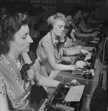 Telephone Operators at Telegraph Office, Washington DC, USA, Esther Bubley for Office of War Information, June 1943