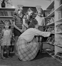 Children's Library at Glenn L. Martin Trailer Village, a Farm Security Administration (FSA) Housing Project, Middle River, Maryland, USA, John Collier for Office of War Information, August 1943