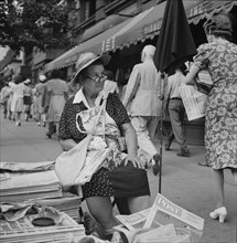 Woman Newspaper Vendor, Washington DC, USA, Esther Bubley for Office of War Information, July 1943