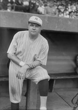 Babe Ruth, Major League Baseball Player, Portrait, New York Yankees, Bain News Service, circa 1921