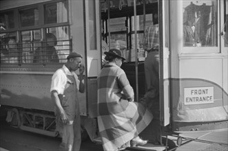 Domestic Help Boarding Streetcar, Atlanta, Georgia, USA, Marion Post Wolcott for Farm Security Administration, May 1939