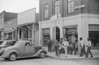 Saturday Afternoon Street Scene, Yanceyville, North Carolina, USA, Marion Post Wolcott for Farm Security Administration, September 1939