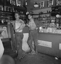 Two Coal Miners Buying Groceries in Company Store, Pursglove, West Virginia, USA, Marion Post Wolcott for Farm Security Administration, September 1938
