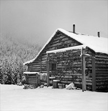 Ranch House after early Fall Blizzard, near Aspen, Colorado, USA, Marion Post Wolcott for Farm Security Administration, September 1941
