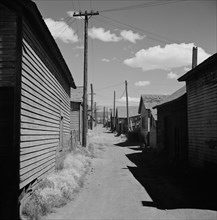 Homes and Narrow Dirt Road in Old Mining Town, Leadville, Colorado, USA, Marion Post Wolcott for Farm Security Administration, September 1941