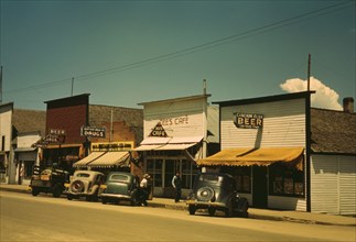 Main Street, Cascade, Idaho, USA, Lee Russell for Farm Security Administration, July 1941