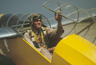 Marine Lieutenant, Glider Pilot in Training, Page Field, Parris Island, South Carolina, USA, Alfred T. Palmer for Office of War Information, May 1942