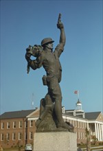 Marine Statue, Parris Island, South Carolina, USA, Alfred T. Palmer for Office of War Information, May 1942