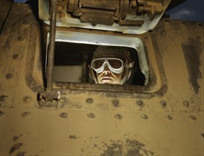 Tank Driver, Fort Knox, Kentucky, USA, Alfred T. Palmer for Office of War Information, June 1942