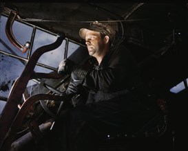 Crane Operator, Douglas Dam, Tennessee Valley Authority, Tennessee, USA, Alfred T. Palmer for Office of War Information, June 1942