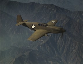 P-51 "Mustang" Fighter Plane in Flight, USA, Alfred T. Palmer for Office of War Information, October 1942