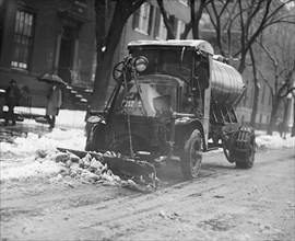 Clearing Street of Snow after Blizzard, Washington DC, USA, National Photo Company, January 1922