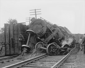 Train Wreck, Washington DC, USA, National Photo Company, 1922