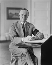 New U.S. President Calvin Coolidge after death of U.S. President Warren G. Harding, Washington DC, USA, National Photo Company, August 4, 1923