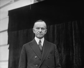 U.S. President Calvin Coolidge, Portrait, Washington DC, USA, National Photo Company, May 1924