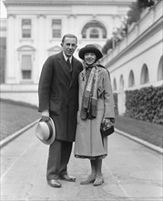 Actress Colleen Moore and Husband John McCormick, Portrait at White House, Washington DC, USA, National Photo Company, April 1925