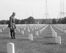 General John Pershing at Arlington National Cemetery, Arlington, Virginia, USA, National Photo Company, May 1925