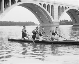Potomac Boat Club Canoe Crew, Washington DC, USA, National Photo Company, June 1925