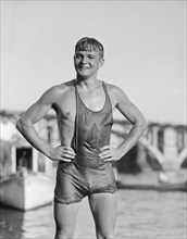Clarence Ross, Winner, 1st National Long Distance Swimming Race, Washington DC, USA, National Photo Company, August 1925