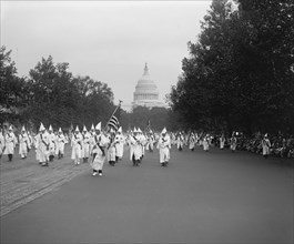 Ku Klux Klan Parade, Washington DC, USA, National Photo Company, September 1926