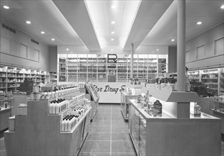 Drugstore Interior, Bronx, New York, USA, Gottscho-Schleisner Collection, January 1946