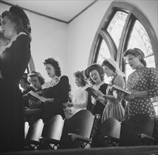 Choir in Methodist Church on Easter Sunday, San Augustine, Texas, USA, John Vachon for Office of War Information, April 1943